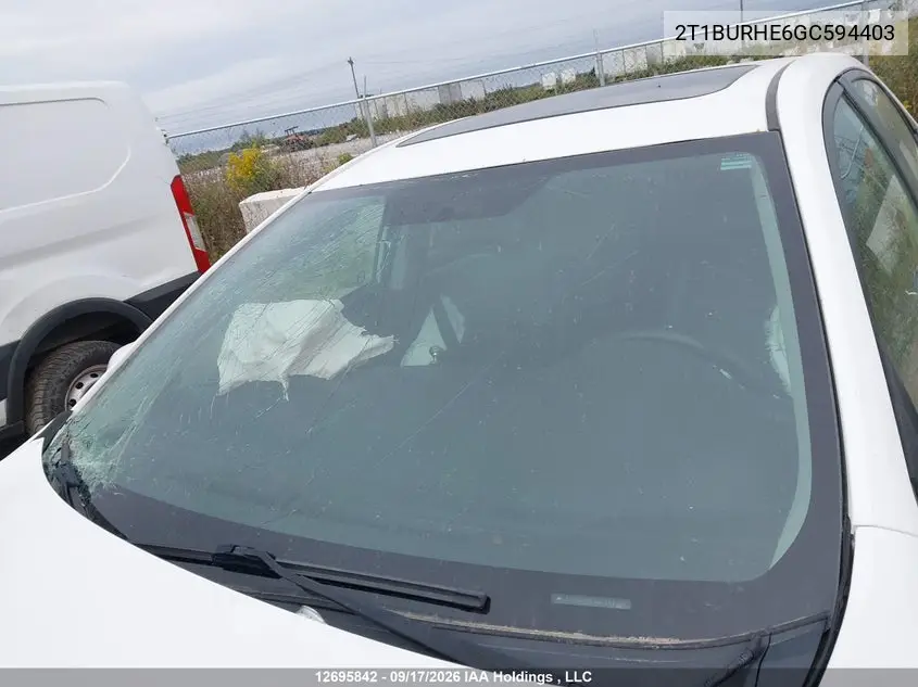 2016 TOYOTA COROLLA VIN 2T1BURHE6GC594403 — фото 17