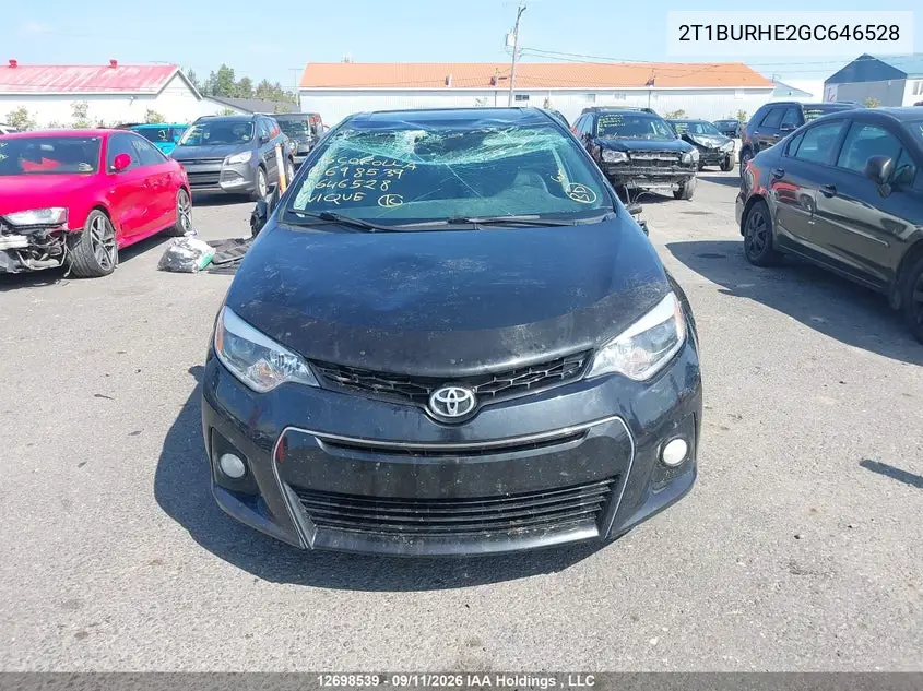 2016 TOYOTA COROLLA VIN 2T1BURHE2GC646528 — фото 12