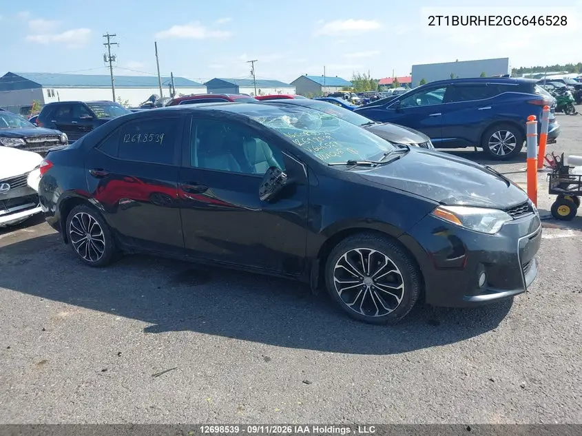 2016 TOYOTA COROLLA VIN 2T1BURHE2GC646528 — фото 13