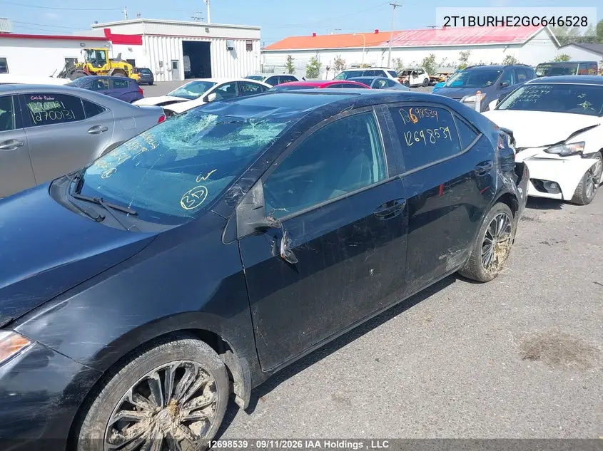 2016 TOYOTA COROLLA VIN 2T1BURHE2GC646528 — фото 6