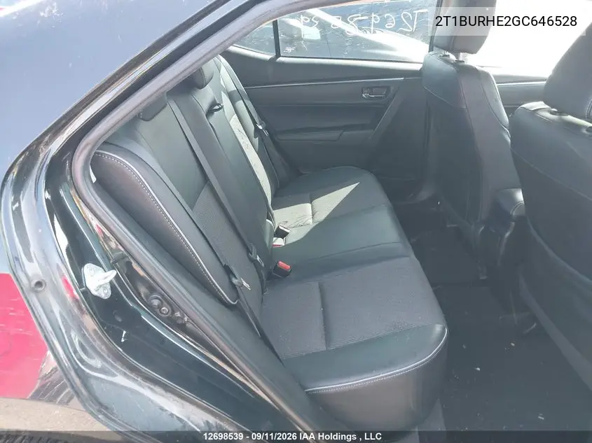 2016 TOYOTA COROLLA VIN 2T1BURHE2GC646528 — фото 8