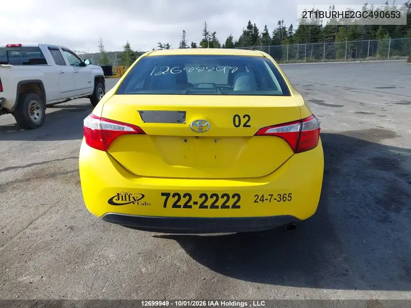 2016 TOYOTA COROLLA VIN 2T1BURHE2GC490653 — фото 16