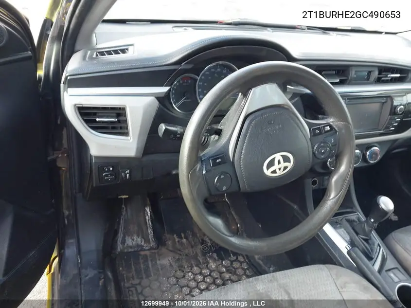 2016 TOYOTA COROLLA VIN 2T1BURHE2GC490653 — фото 21