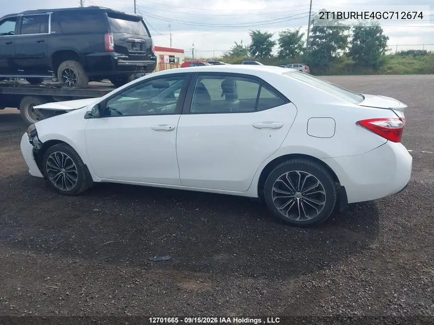 2016 TOYOTA COROLLA VIN 2T1BURHE4GC712674 — фото 14