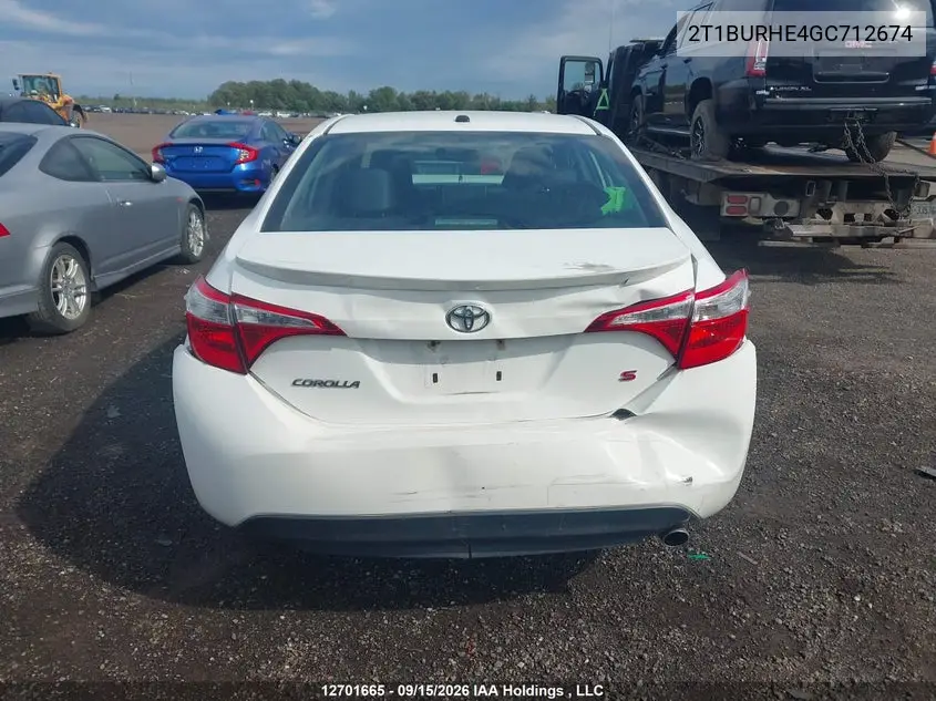 2016 TOYOTA COROLLA VIN 2T1BURHE4GC712674 — фото 16