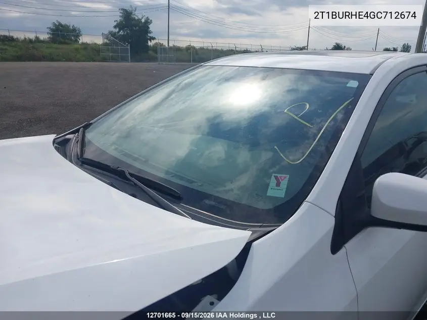 2016 TOYOTA COROLLA VIN 2T1BURHE4GC712674 — фото 17