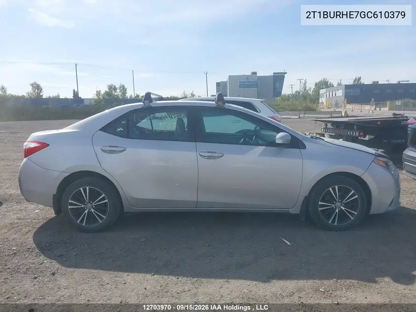 2016 TOYOTA COROLLA VIN 2T1BURHE7GC610379 — фото 14