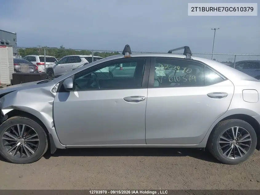 2016 TOYOTA COROLLA VIN 2T1BURHE7GC610379 — фото 15