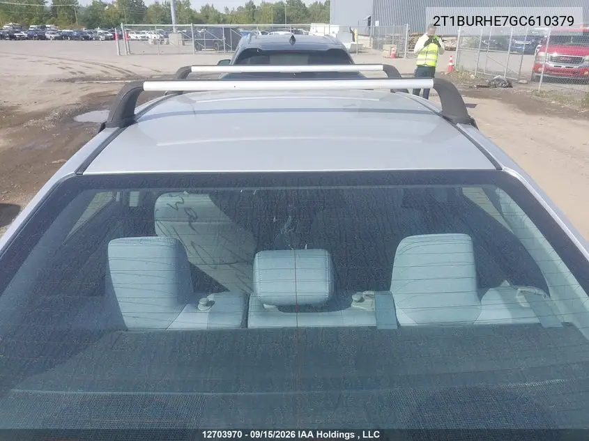 2016 TOYOTA COROLLA VIN 2T1BURHE7GC610379 — фото 22