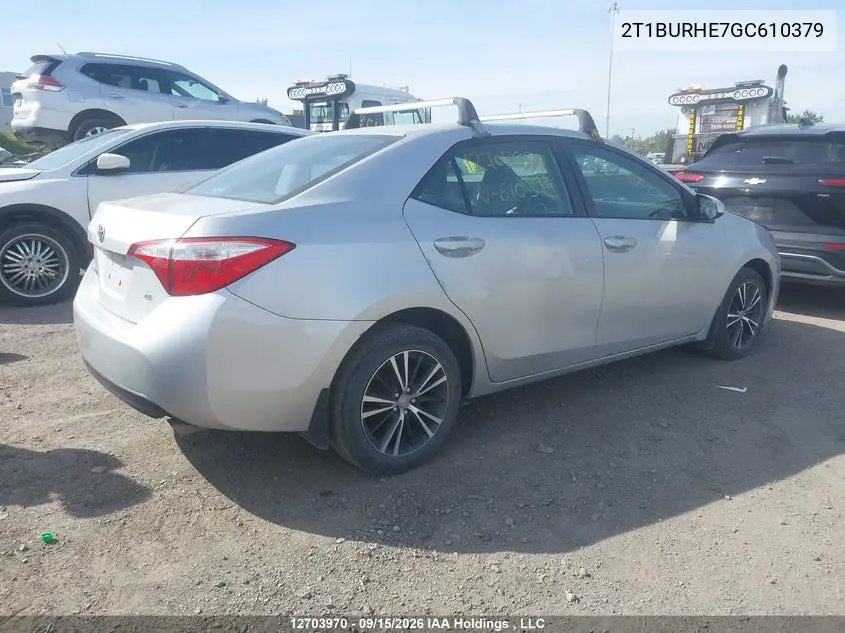 2016 TOYOTA COROLLA VIN 2T1BURHE7GC610379 — фото 4