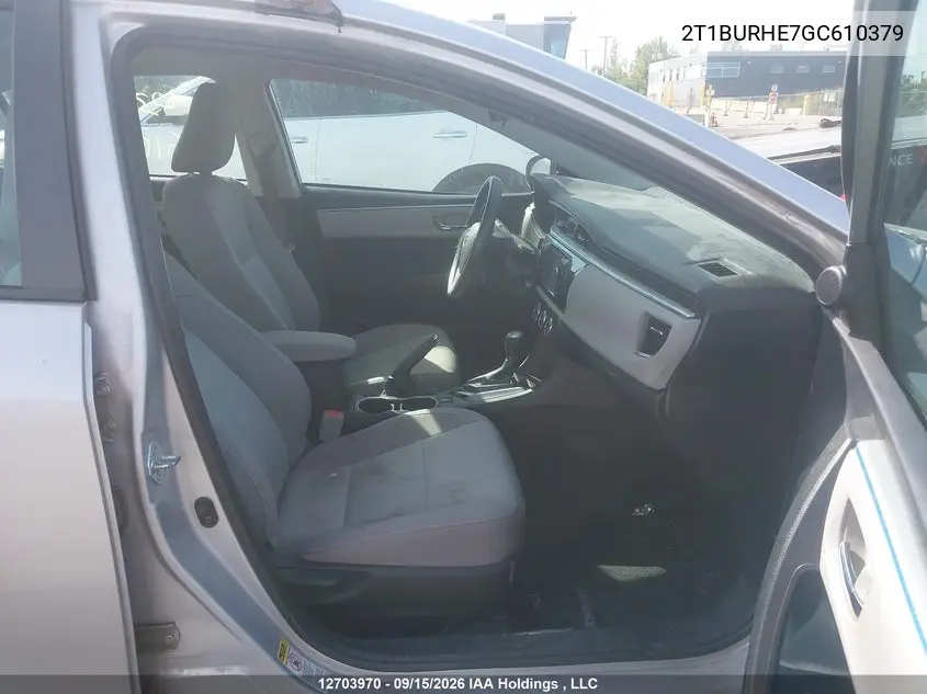 2016 TOYOTA COROLLA VIN 2T1BURHE7GC610379 — фото 5