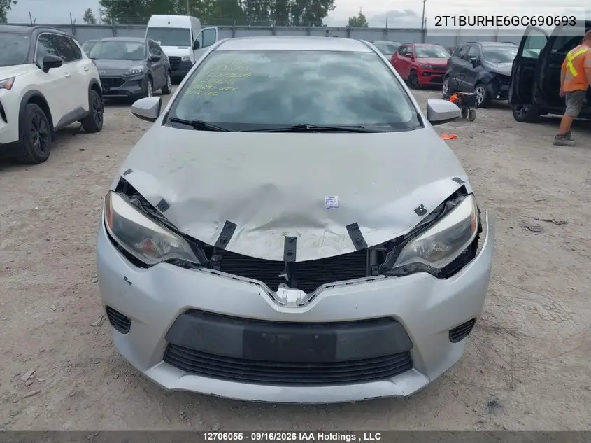2016 TOYOTA COROLLA VIN 2T1BURHE6GC690693 — фото 13