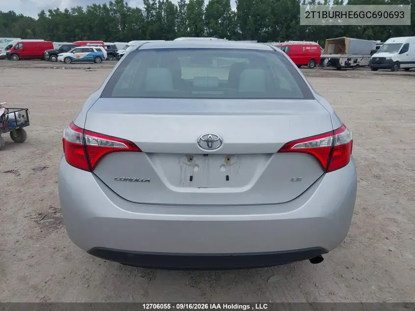 2016 TOYOTA COROLLA VIN 2T1BURHE6GC690693 — фото 17