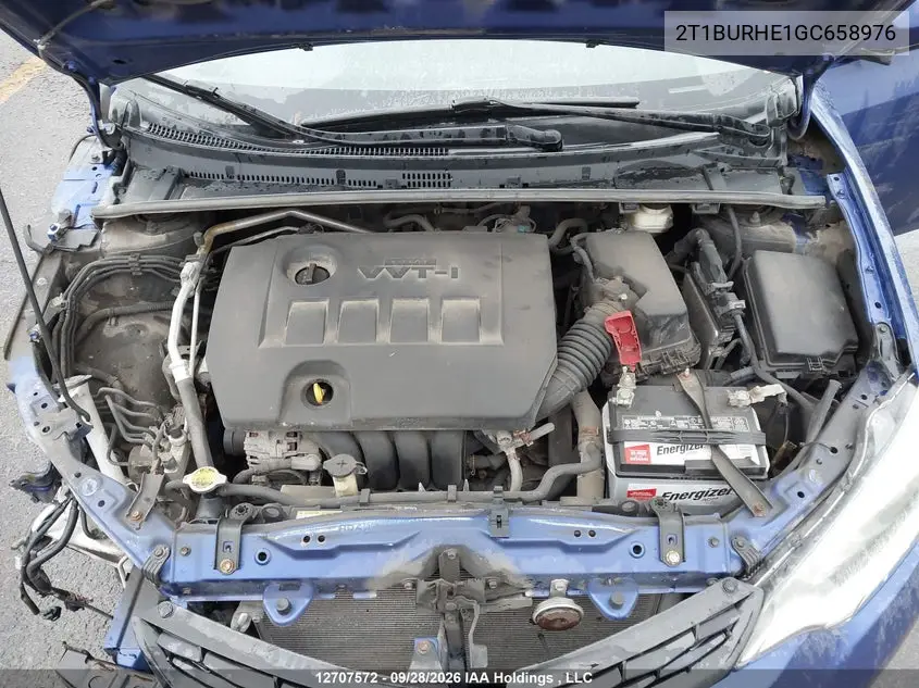 2016 TOYOTA COROLLA VIN 2T1BURHE1GC658976 — фото 10