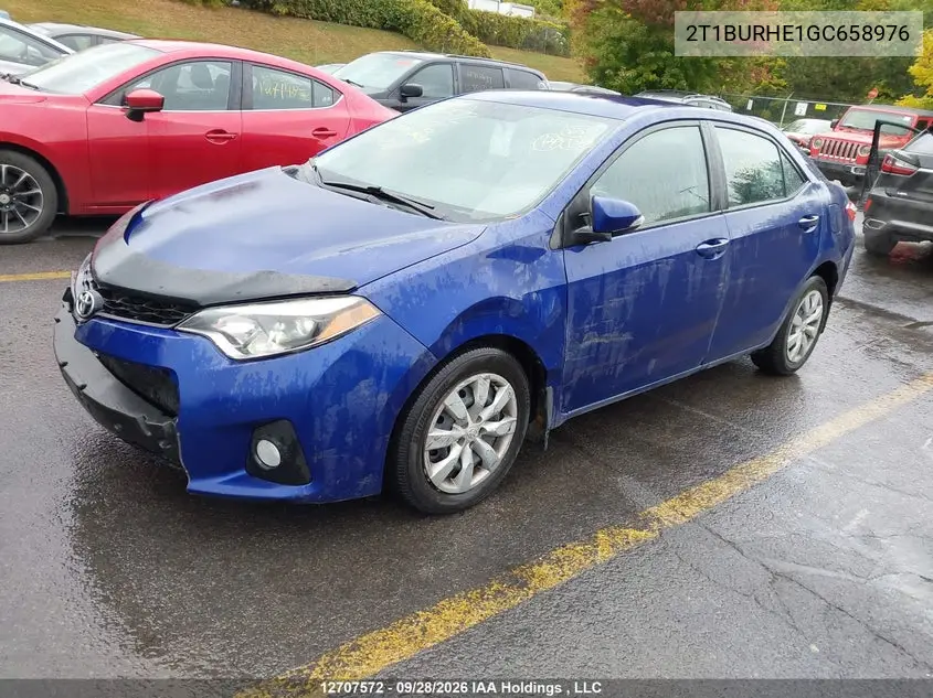2016 TOYOTA COROLLA VIN 2T1BURHE1GC658976 — фото 2