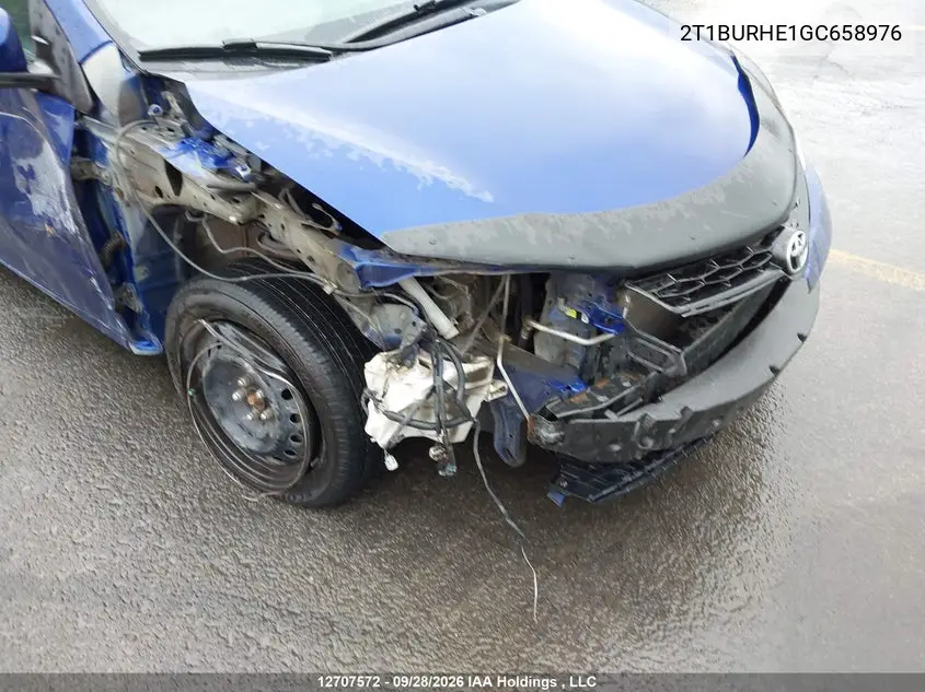 2016 TOYOTA COROLLA VIN 2T1BURHE1GC658976 — фото 6
