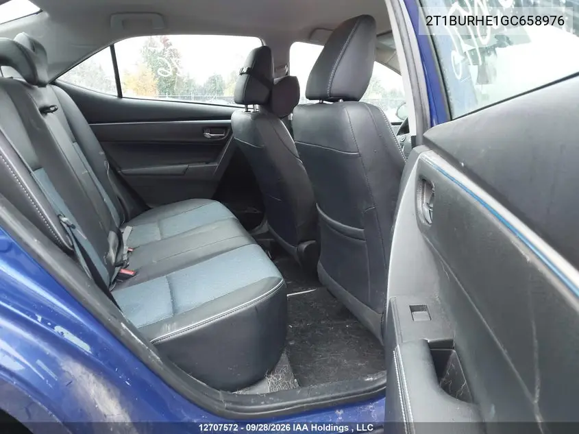 2016 TOYOTA COROLLA VIN 2T1BURHE1GC658976 — фото 8