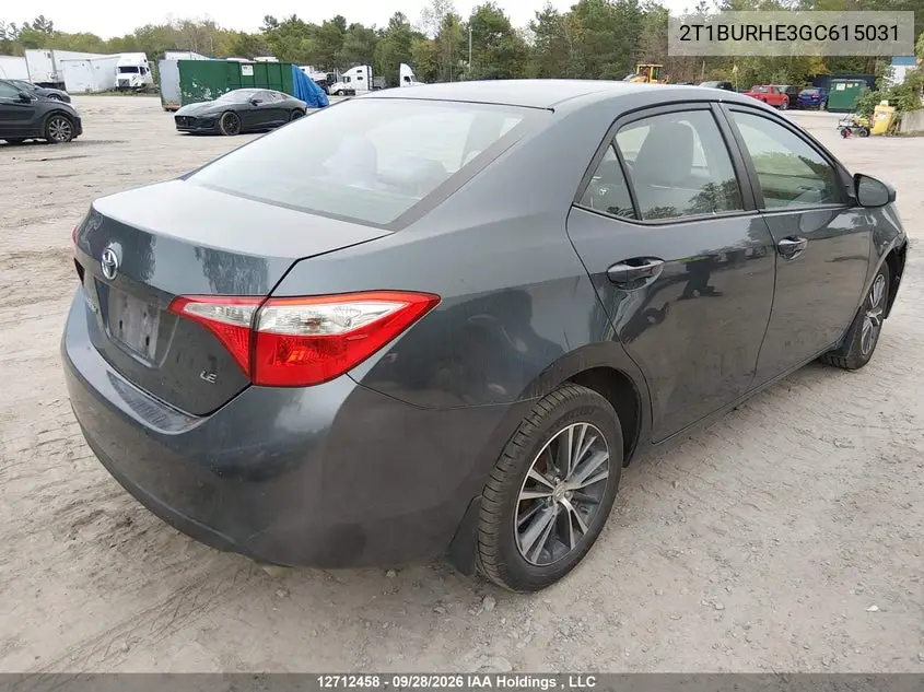 2016 TOYOTA COROLLA VIN 2T1BURHE3GC615031 — фото 4