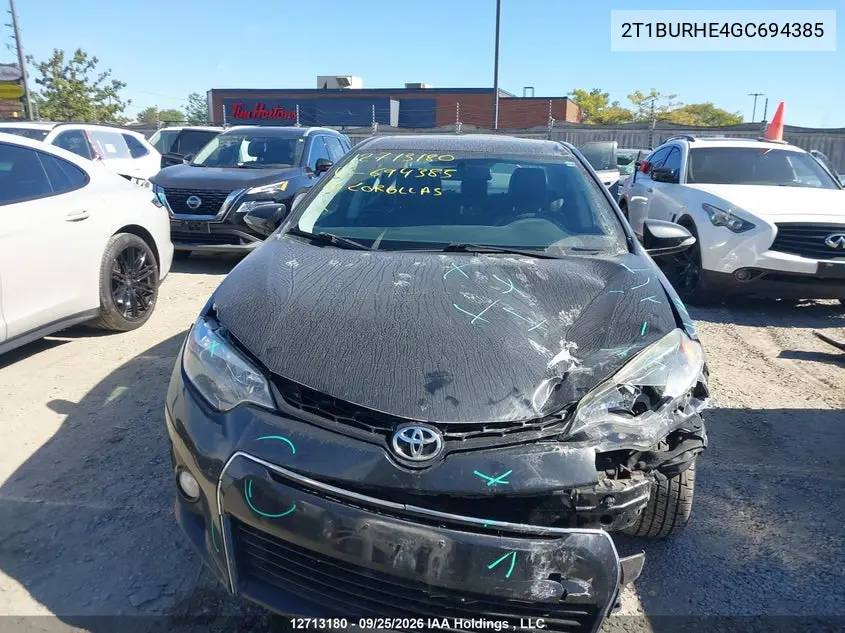 2016 TOYOTA COROLLA VIN 2T1BURHE4GC694385 — фото 13