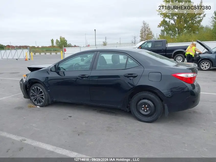 2016 TOYOTA COROLLA VIN 2T1BURHEXGC537380 — фото 14