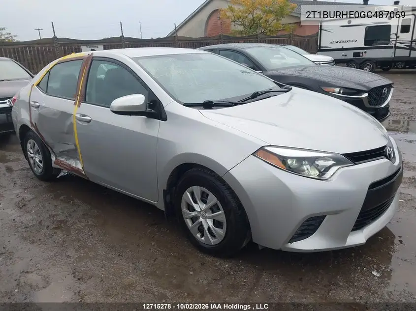 TOYOTA COROLLA 2016, VIN 2T1BURHE0GC487069