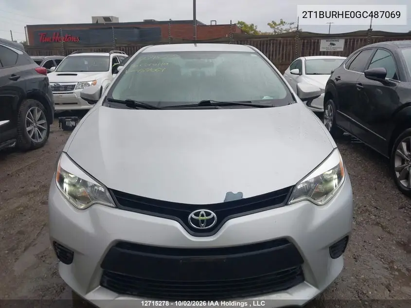 2016 TOYOTA COROLLA VIN 2T1BURHE0GC487069 — фото 12