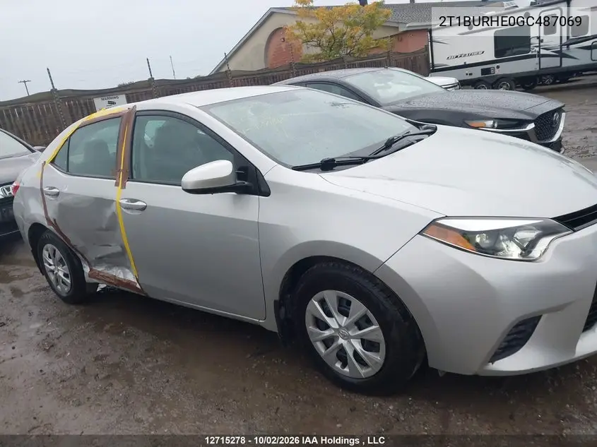 2016 TOYOTA COROLLA VIN 2T1BURHE0GC487069 — фото 13