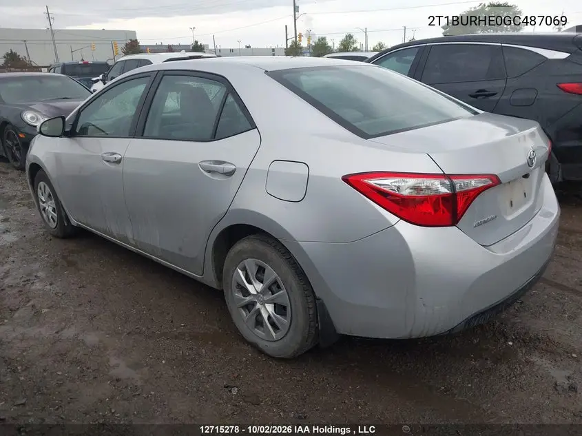 2016 TOYOTA COROLLA VIN 2T1BURHE0GC487069 — фото 3
