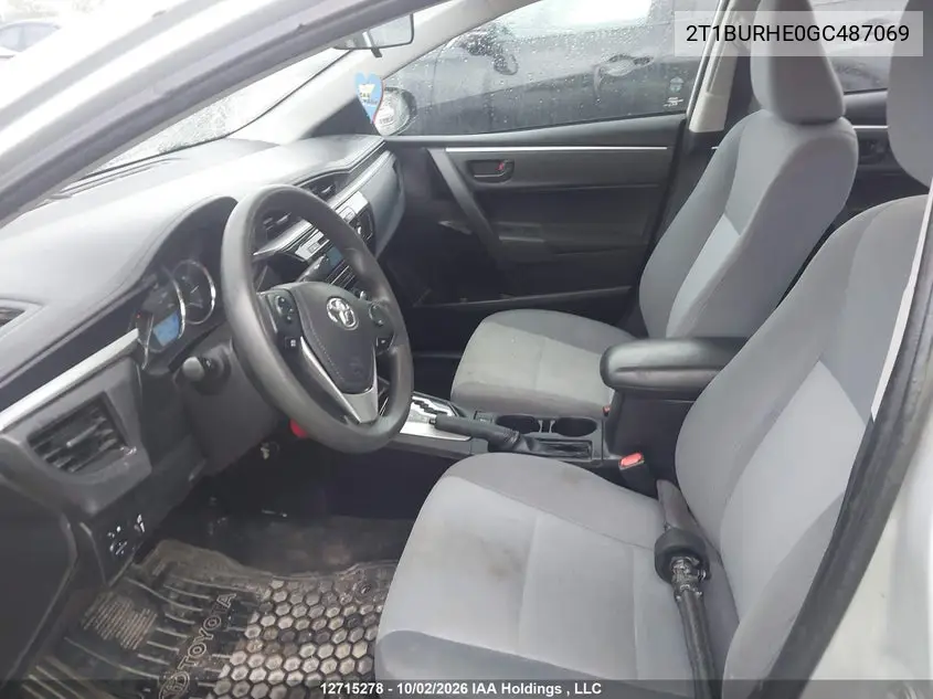 2016 TOYOTA COROLLA VIN 2T1BURHE0GC487069 — фото 5