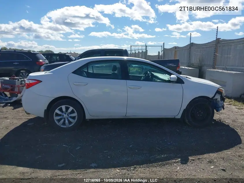 2016 TOYOTA COROLLA VIN 2T1BURHE0GC561834 — фото 13