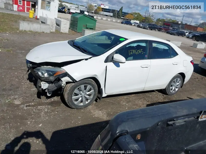 2016 TOYOTA COROLLA VIN 2T1BURHE0GC561834 — фото 14