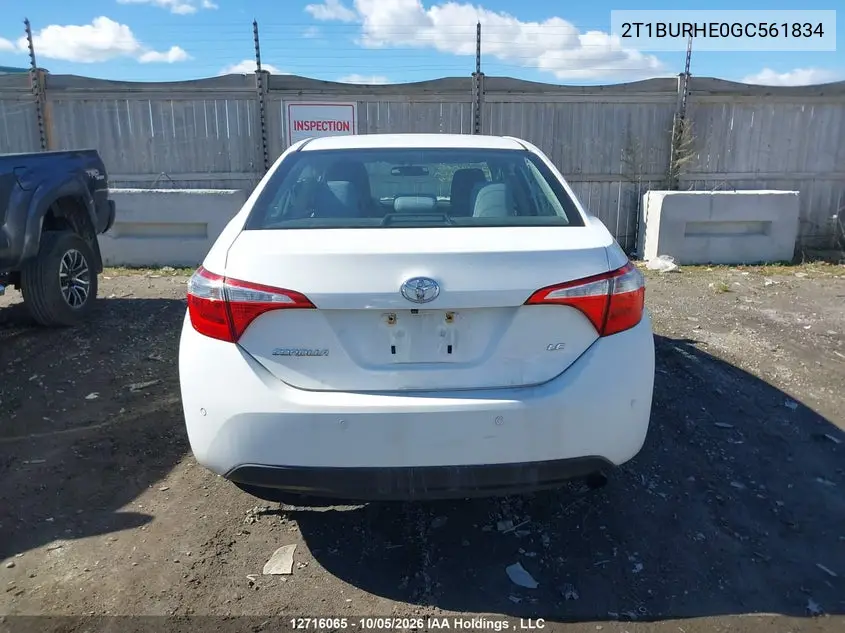 2016 TOYOTA COROLLA VIN 2T1BURHE0GC561834 — фото 16