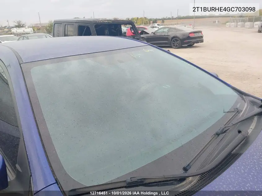2016 TOYOTA COROLLA VIN 2T1BURHE4GC703098 — фото 18