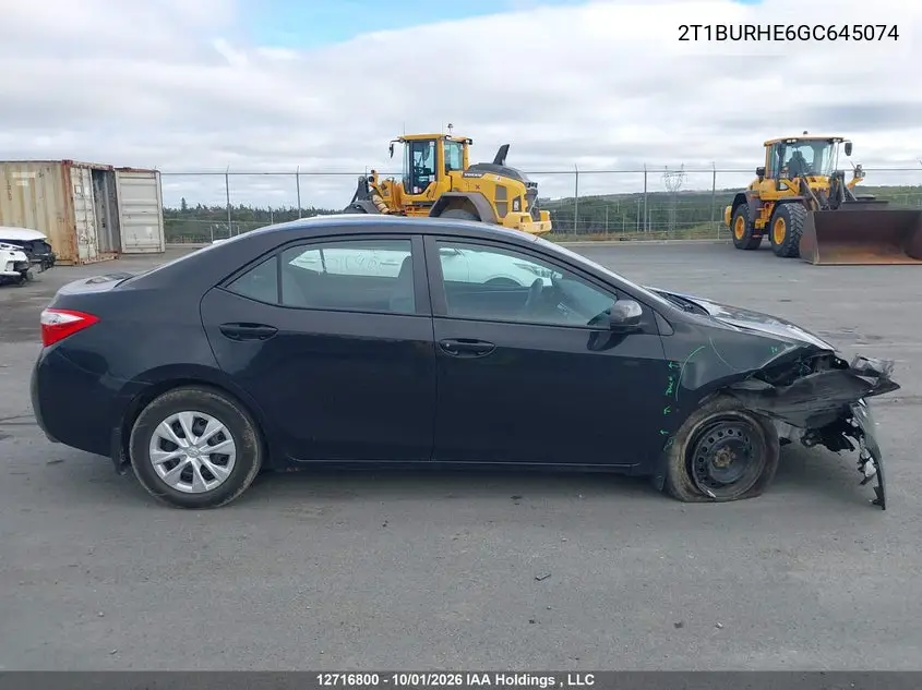 2016 TOYOTA COROLLA VIN 2T1BURHE6GC645074 — фото 14