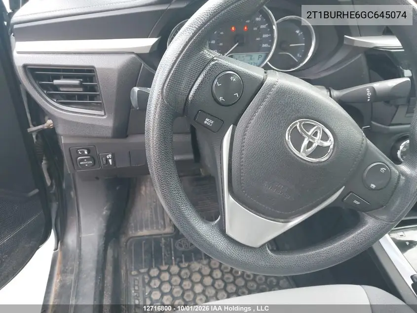 2016 TOYOTA COROLLA VIN 2T1BURHE6GC645074 — фото 22