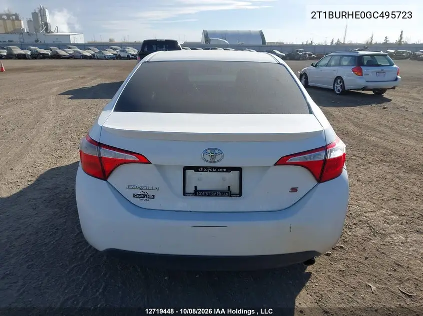 2016 TOYOTA COROLLA VIN 2T1BURHE0GC495723 — фото 17