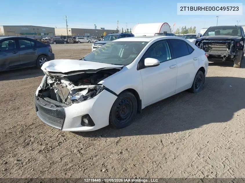 2016 TOYOTA COROLLA VIN 2T1BURHE0GC495723 — фото 2