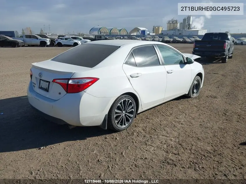 2016 TOYOTA COROLLA VIN 2T1BURHE0GC495723 — фото 4