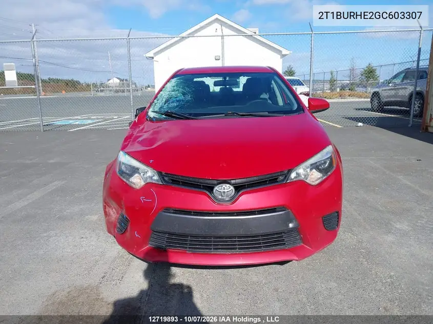2016 TOYOTA COROLLA VIN 2T1BURHE2GC603307 — фото 12