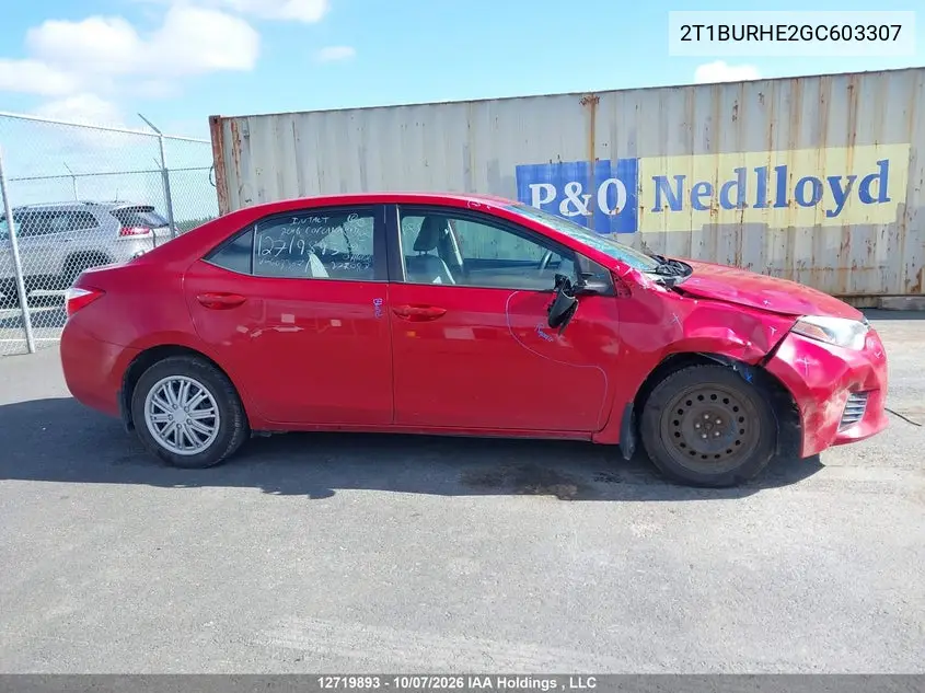 2016 TOYOTA COROLLA VIN 2T1BURHE2GC603307 — фото 13