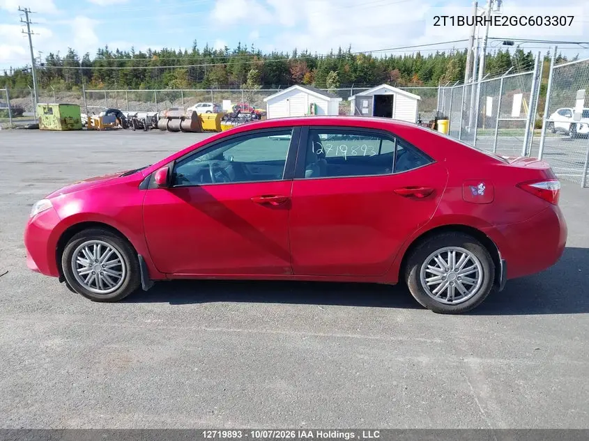 2016 TOYOTA COROLLA VIN 2T1BURHE2GC603307 — фото 14