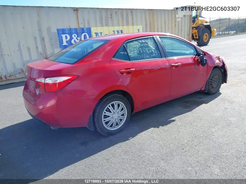 2016 TOYOTA COROLLA VIN 2T1BURHE2GC603307 — фото 4