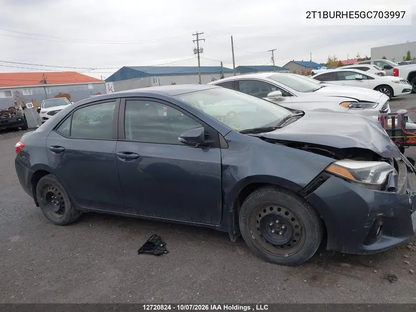2016 TOYOTA COROLLA VIN 2T1BURHE5GC703997 — фото 13
