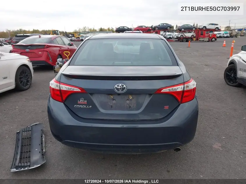 2016 TOYOTA COROLLA VIN 2T1BURHE5GC703997 — фото 16