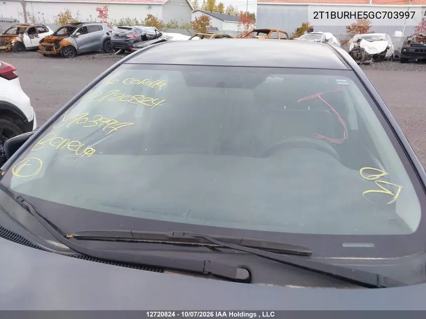 2016 TOYOTA COROLLA VIN 2T1BURHE5GC703997 — фото 17