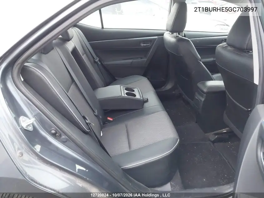 2016 TOYOTA COROLLA VIN 2T1BURHE5GC703997 — фото 8