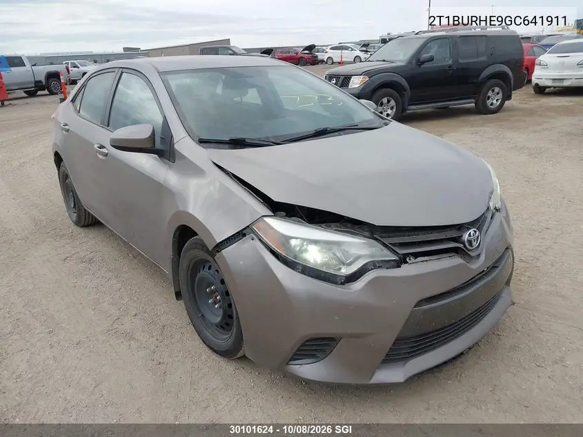 TOYOTA COROLLA 2016, VIN 2T1BURHE9GC641911