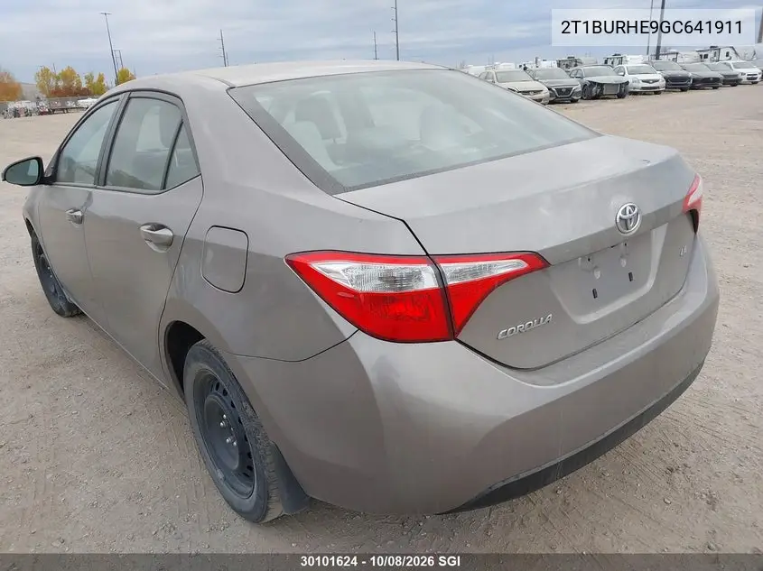 2016 TOYOTA COROLLA VIN 2T1BURHE9GC641911 — фото 3
