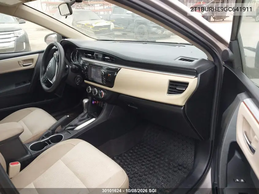 2016 TOYOTA COROLLA VIN 2T1BURHE9GC641911 — фото 5