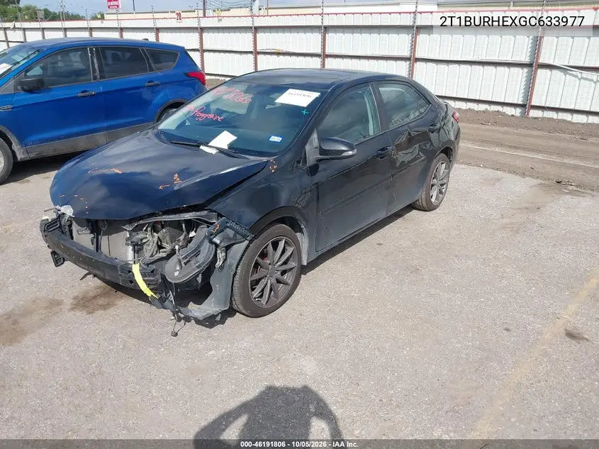 2016 TOYOTA COROLLA VIN 2T1BURHEXGC633977 — фото 2